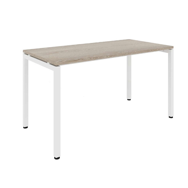 Стол офисный MULTI-OFFICE СТИЛ (Steel) 140х70х76 дуб светлый / белый