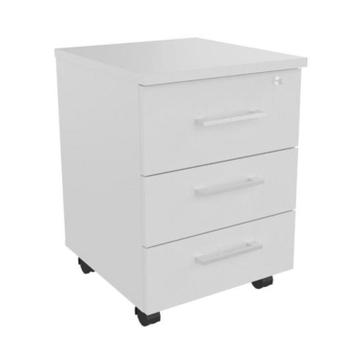 Тумба подкатная MULTI-OFFICE СТИЛ ЭВО (Steel evo) 43х46х50 белый