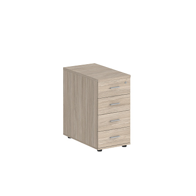 Тумба приставная NORDEN Сигма с 4 ящиками / с замком / без топа (400х600х725) SG.521.OL.OL