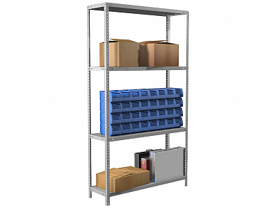 Стеллаж MS Standart 185/100x30/4 до 500 кг
