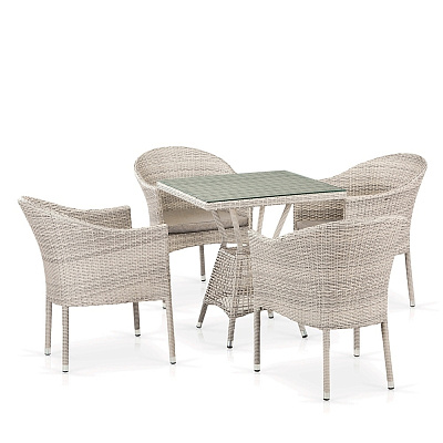 Комплект мебели из ротанга Afina Garden T706/Y350-W85 4Pcs Latte Бежевый