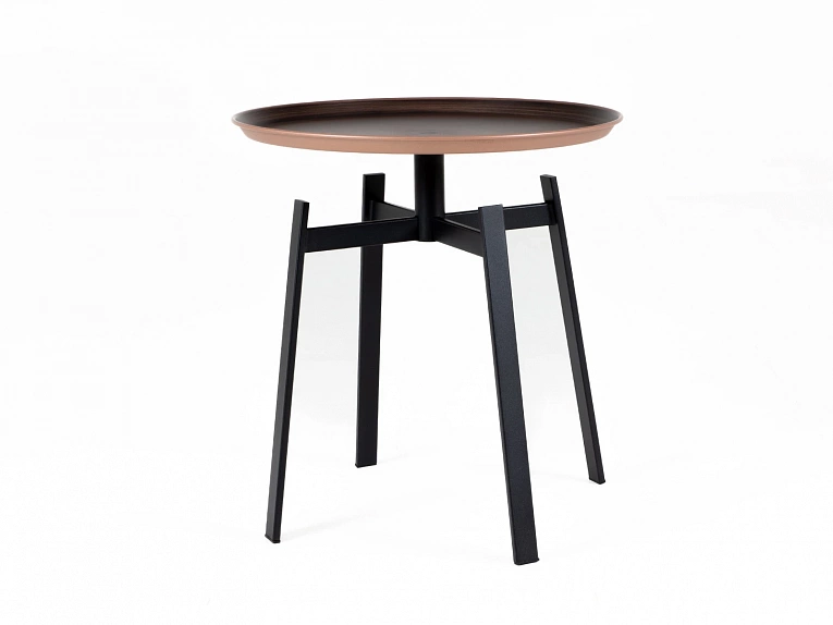 Столик кофейный OgogoHome Bukil 888829 черный / бронзовый