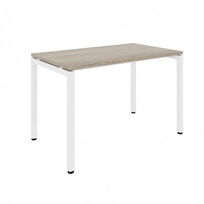 Стол офисный MULTI-OFFICE СТИЛ (Steel) 120х70х76 дуб светлый / белый