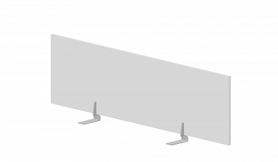Экран фронтальный (меламин) 138x1,8x39см для стола bench Inspira (GDB) ЛДСП UMSFBE138BLAL белый / алюминий