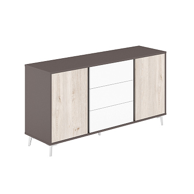 Греденция Norden Сирио 1596х450х830 Дуб Тоскана / Вольфрам SR.305.WF.DN.WH