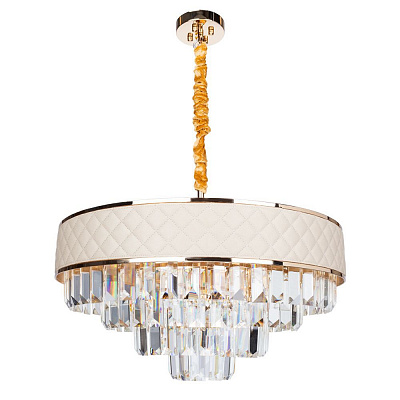 Подвесная люстра Arte Lamp ANNABELLE золото, бежевый A1008LM-8GO