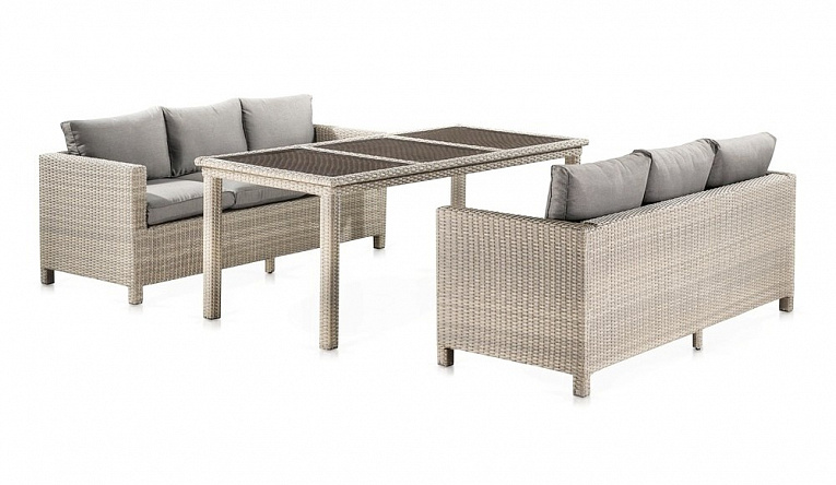 Комплект плетеной мебели Afina Garden T365 S65C-W85 Latte Бежевый